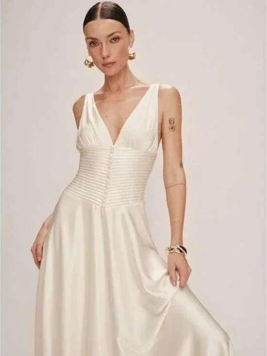 Reformation Arianwen Satin Dress NWT - Picture 1 of 8